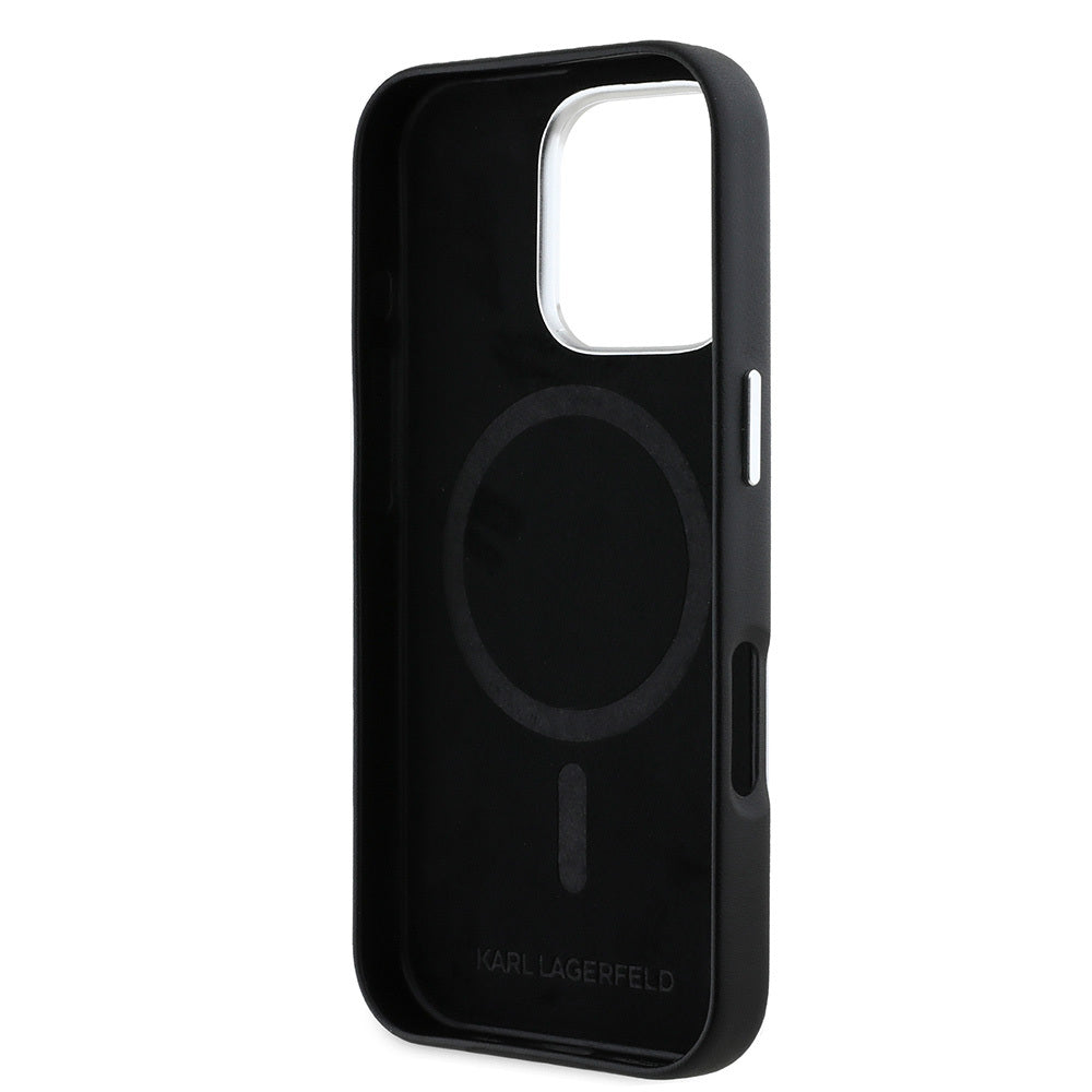 Karl Lagerfeld iPhone 16 Pro Max Orjinal Lisanslı Magsafe Şarj Özellikli Metal Kamera ve Buton Tasarımlı Plaka Logolu PU Deri Telefon Kılıfı-7 Karl Lagerfeld iPhone 16 Pro Max Orjinal Lisanslı Magsafe Şarj Özellikli Metal Kamera ve Buton Tasarımlı Plaka Logolu PU Deri Telefon Kılıfı-7